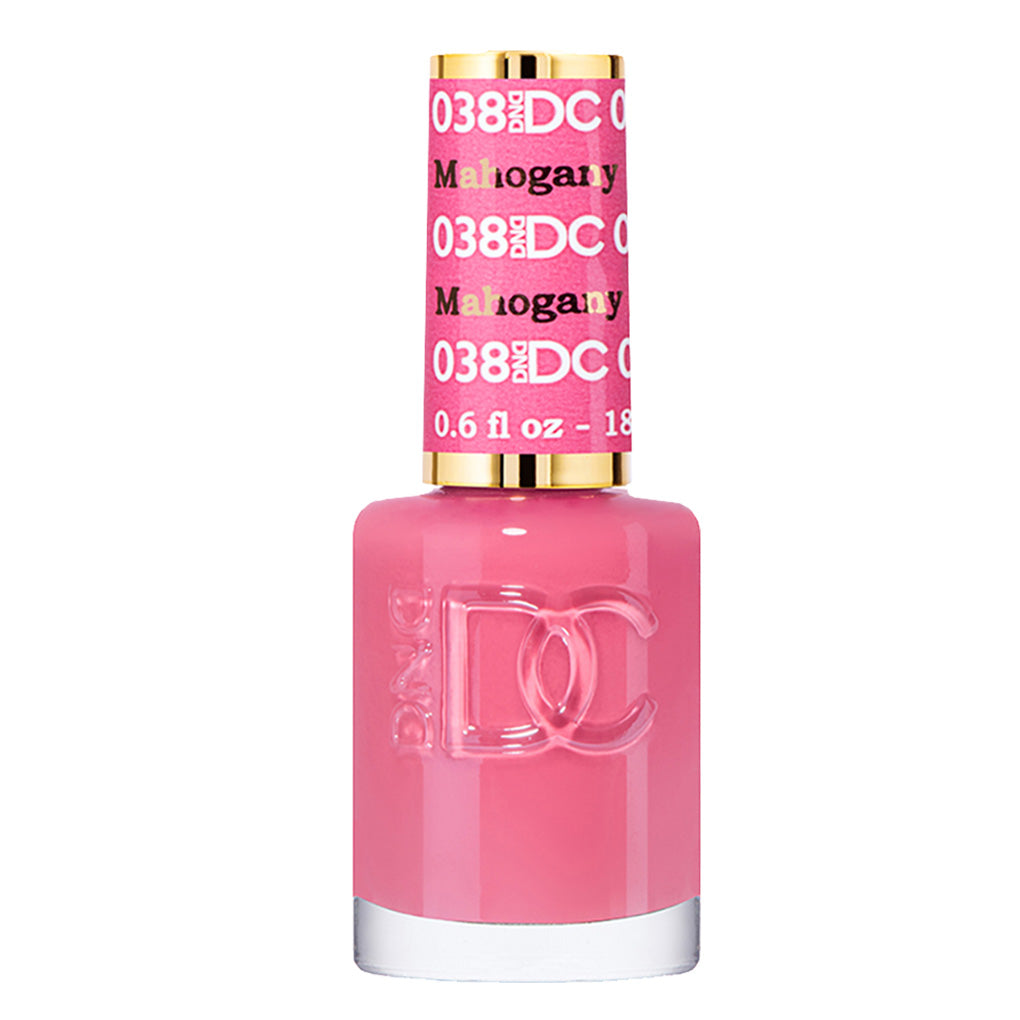 DND DC Nail Lacquer - 038 Pink Colors - Mahogany