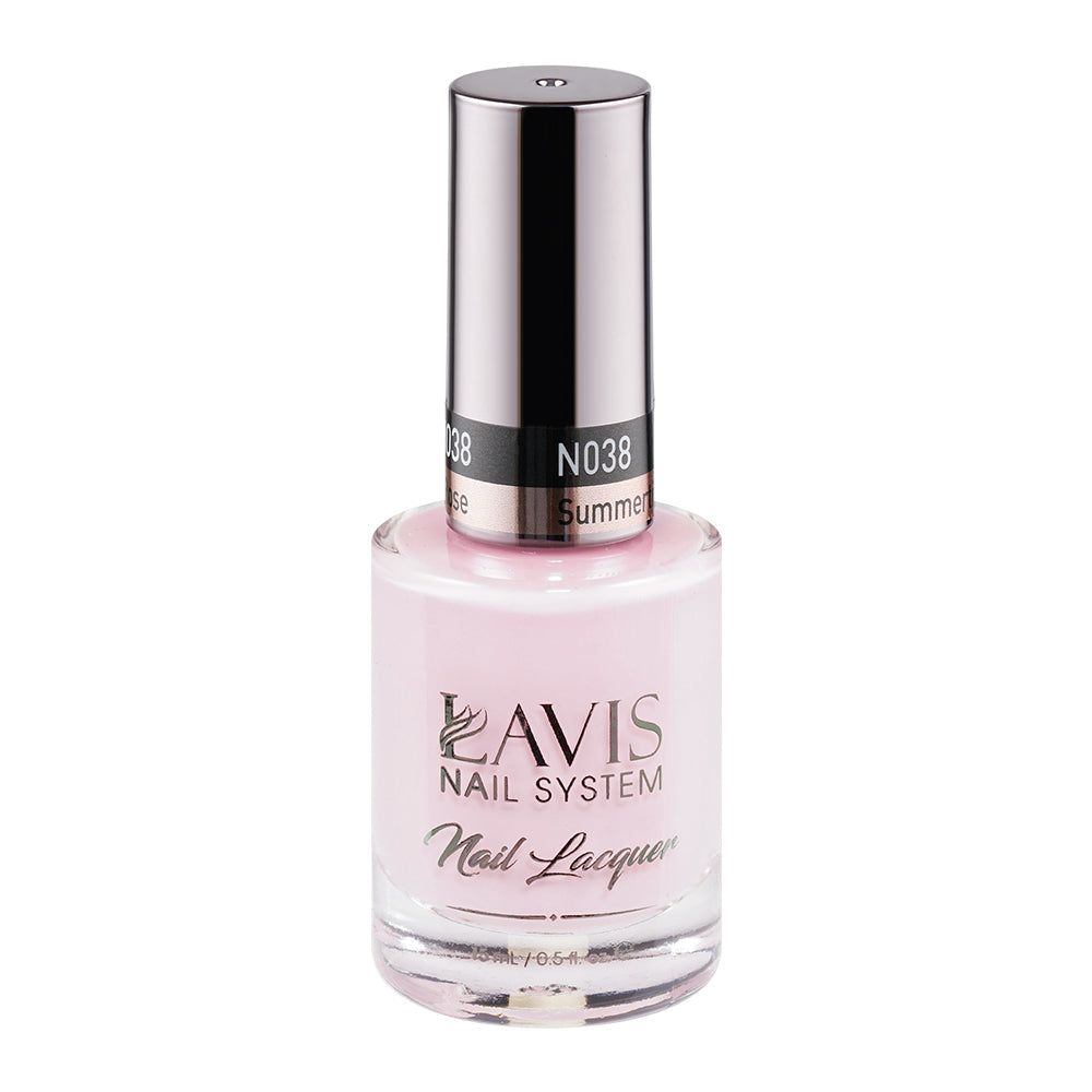  LAVIS 038 Summertime Rose - Nail Lacquer 0.5 oz by LAVIS NAILS sold by DTK Nail Supply