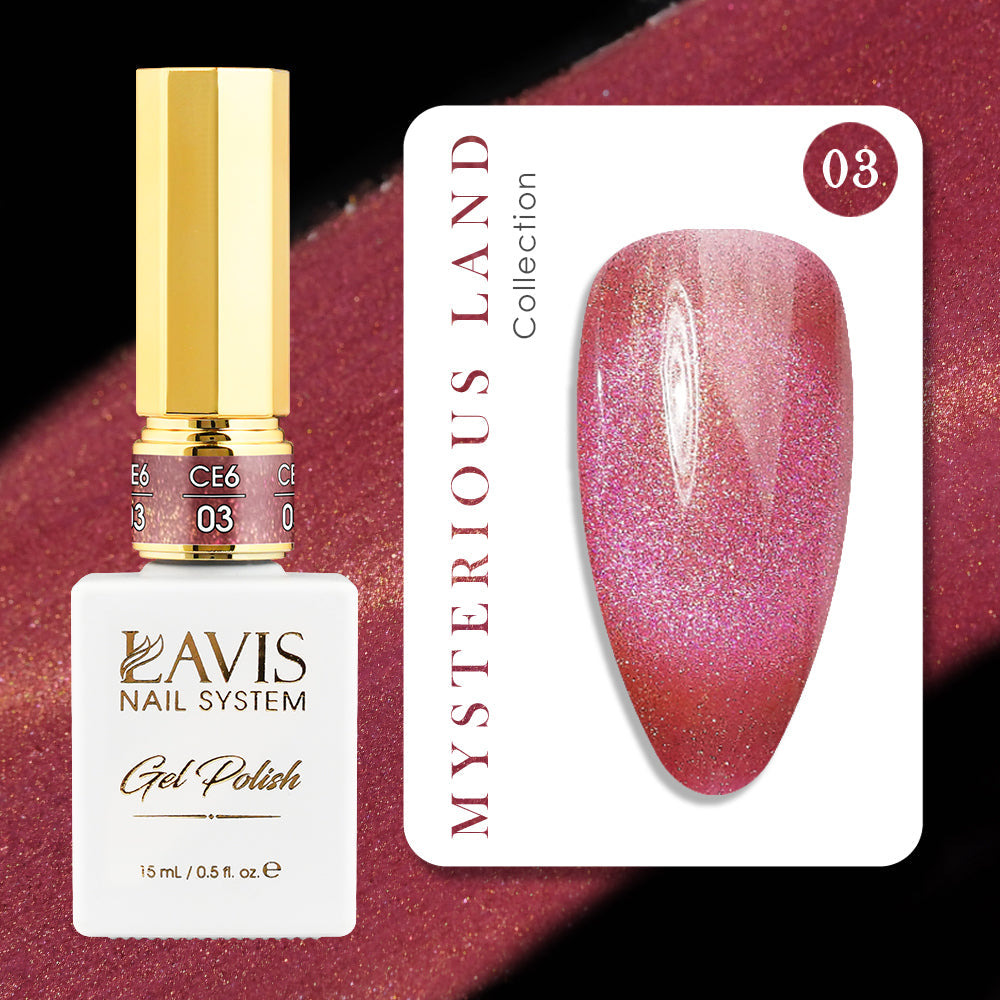 LAVIS Cat Eye CE6 - 03 - Gel Polish 0.5 oz - Mysterious Land Collection