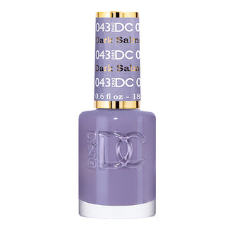 DND DC Nail Lacquer - 043 Purple, Gray Colors - Dark Salmon