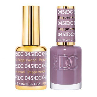 DND DC Gel Nail Polish Duo - 045 Brown Colors - Pepperwood