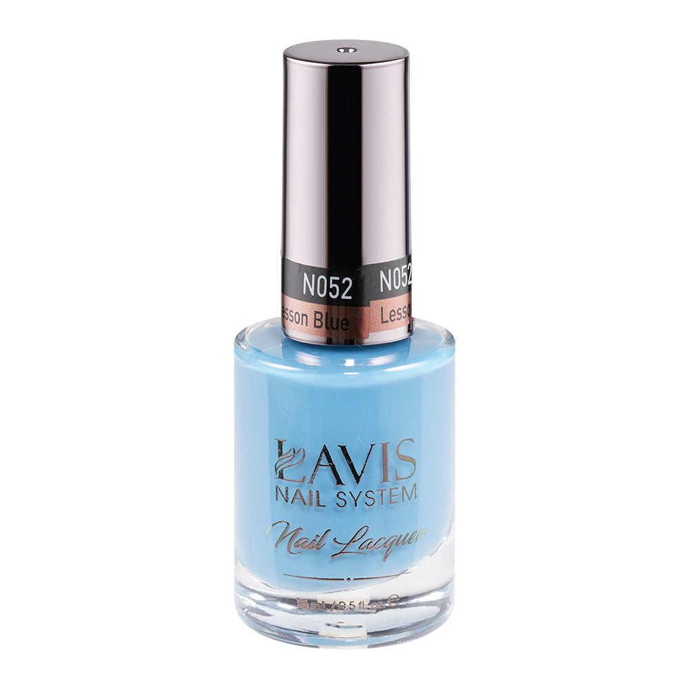  LAVIS 052 Lesson Blue - Nail Lacquer 0.5 oz by LAVIS NAILS sold by DTK Nail Supply