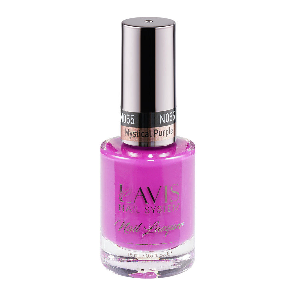  LAVIS 055 Mystical Purple - Nail Lacquer 0.5 oz by LAVIS NAILS sold by DTK Nail Supply