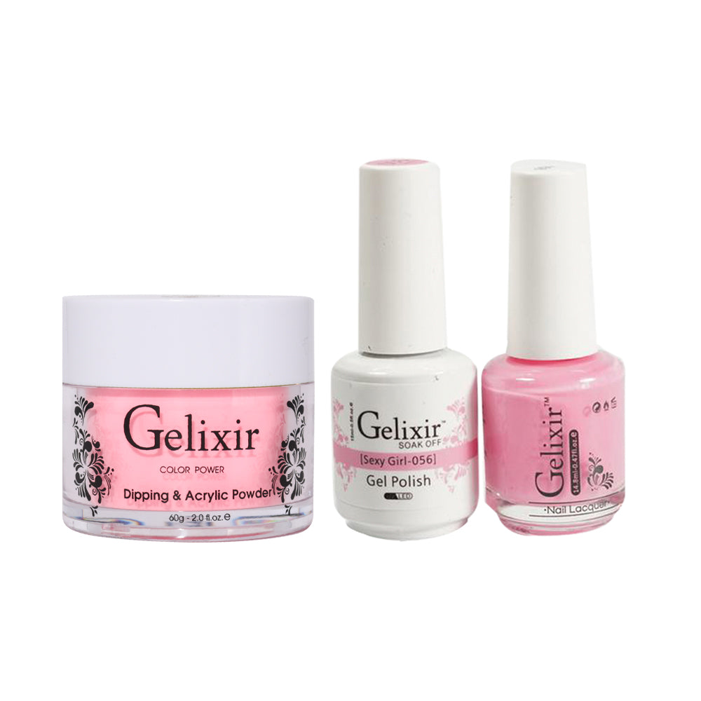 Gelixir 3 in 1 - 056 Sexy Girl - Acrylic & Dip Powder, Gel & Lacquer
