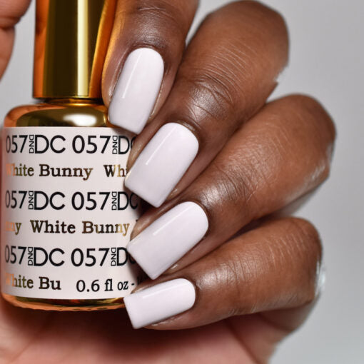 DND DC Nail Lacquer - 057 White Colors - White Bunny