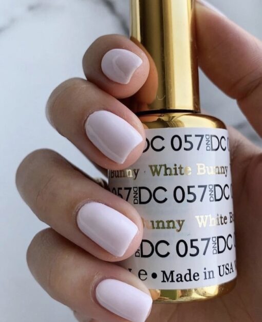DND DC Nail Lacquer - 057 White Colors - White Bunny