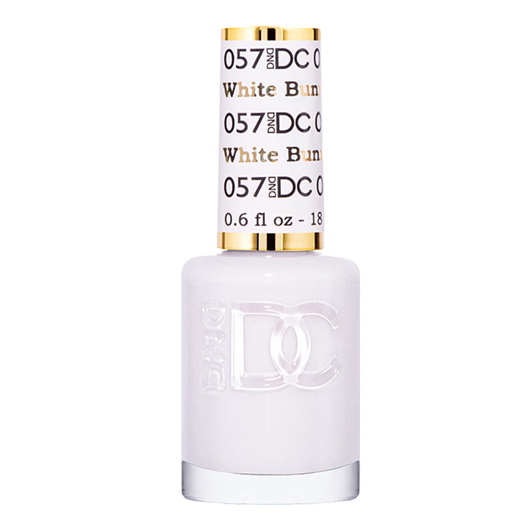 DND DC Nail Lacquer - 057 White Colors - White Bunny