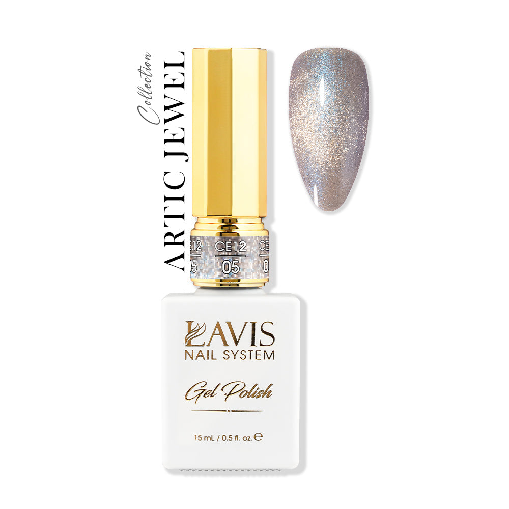 LAVIS Cat Eyes CE12 - 05 - Gel Polish 0.5 oz - Artic Jewel Collection