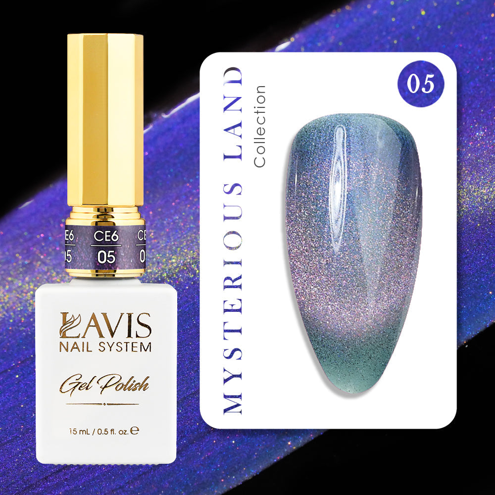 LAVIS Cat Eye CE6 - 05 - Gel Polish 0.5 oz - Mysterious Land Collection