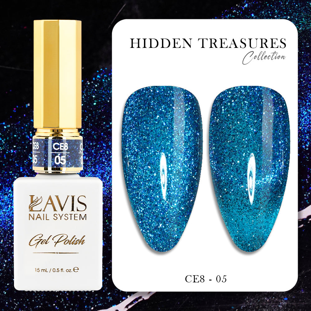 LAVIS Cat Eyes CE8 - 05 - Gel Polish 0.5 oz - Lavis Hidden Treasures Collection