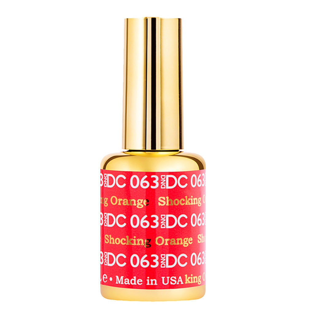 DND DC Gel Polish - 063 Orange Colors - Shocking Orange