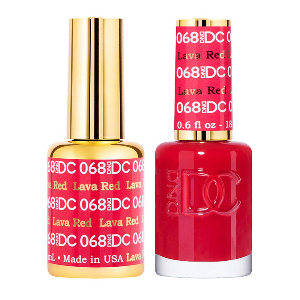 DND DC Holiday Gift Bubdle: 4 Gel Polishes, 1 Base Gel, 1 Top Gel - 027, 068, 254, 280