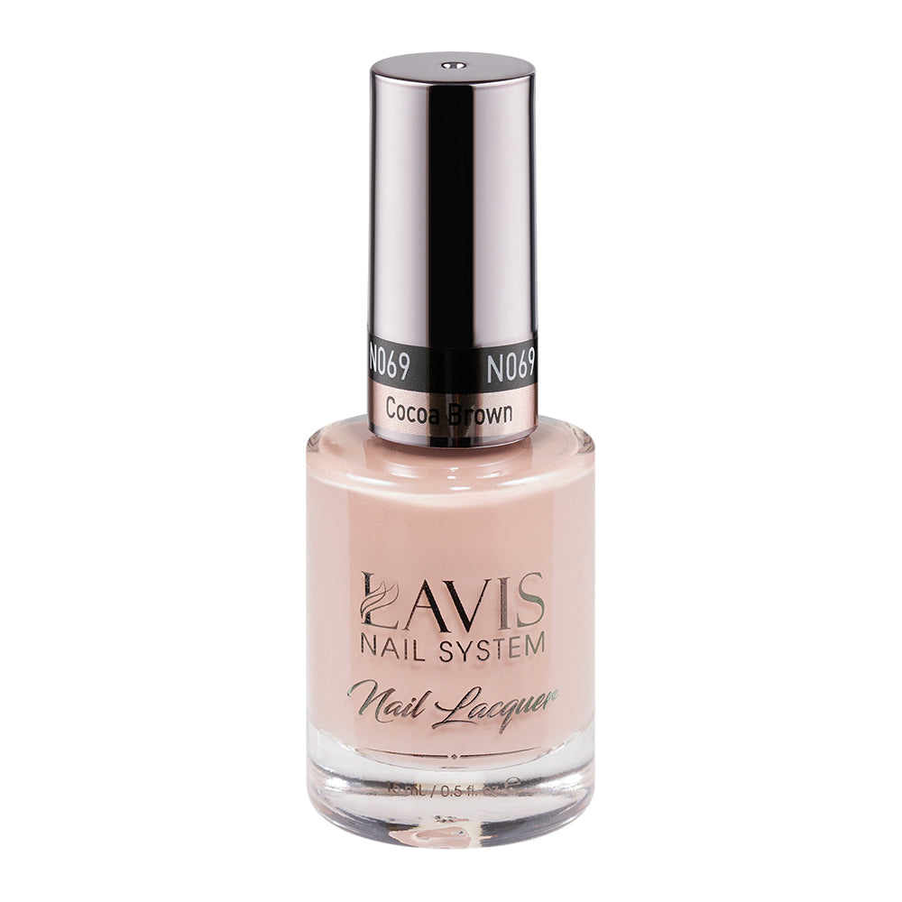  LAVIS 069 Cocoa Brown - Nail Lacquer 0.5 oz by LAVIS NAILS sold by DTK Nail Supply