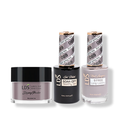 LDS 3 in 1 - 069 Earl Grey Tea - Dip (1oz), Gel & Lacquer Matching
