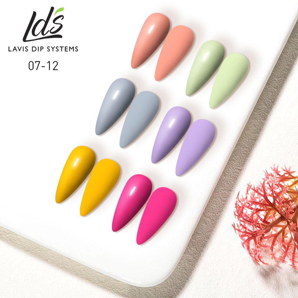 LDS Healthy Nail Lacquer  Set (6 colors): 007 to 012