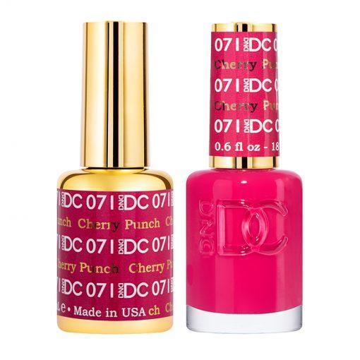 DND DC Gel Nail Polish Duo - 071 Pink Colors - Cherry Punch