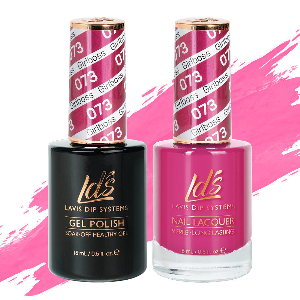 LDS 073 #Girlboss - LDS Healthy Gel Polish & Matching Nail Lacquer Duo Set - 0.5oz