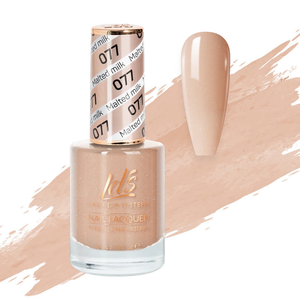 LDS 077 Malted Milk - LDS Healthy Nail Lacquer 0.5oz