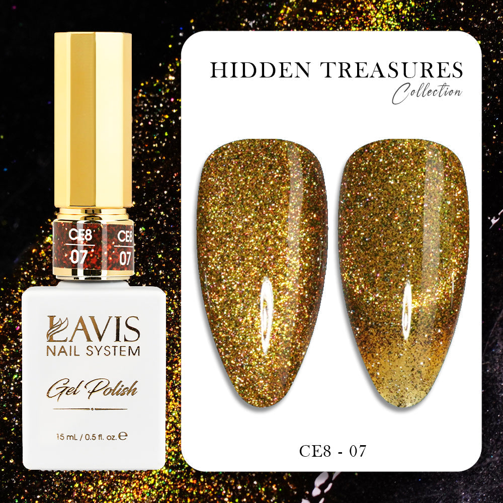 LAVIS Cat Eyes CE8 - 07 - Gel Polish 0.5 oz - Lavis Hidden Treasures Collection