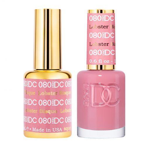 DND DC Gel Nail Polish Duo - 080 Coral Colors - Lobstor Bisque