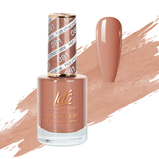 LDS 081 Hot Chocolate - LDS Healthy Nail Lacquer 0.5oz