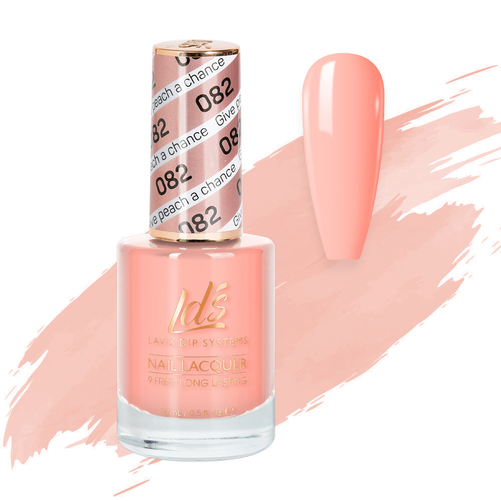 LDS 082 Give Peach A Chance - LDS Healthy Nail Lacquer 0.5oz