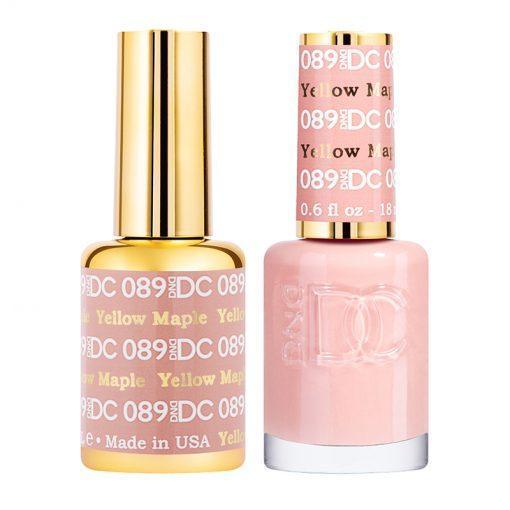 DND DC Gel Nail Polish Duo - 089 Neutral Colors - Yellow Maple