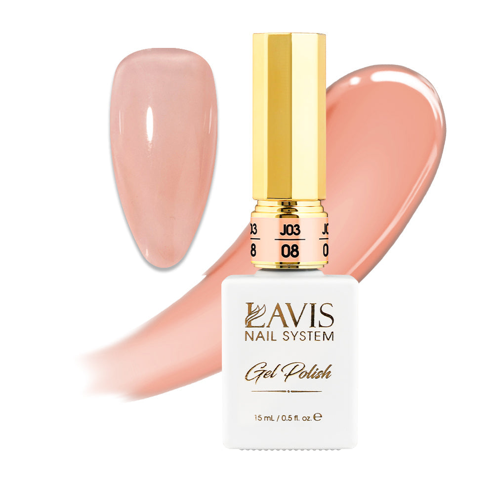 LAVIS J03 - 08 - Gel Polish 0.5oz - Bare With Me Collection