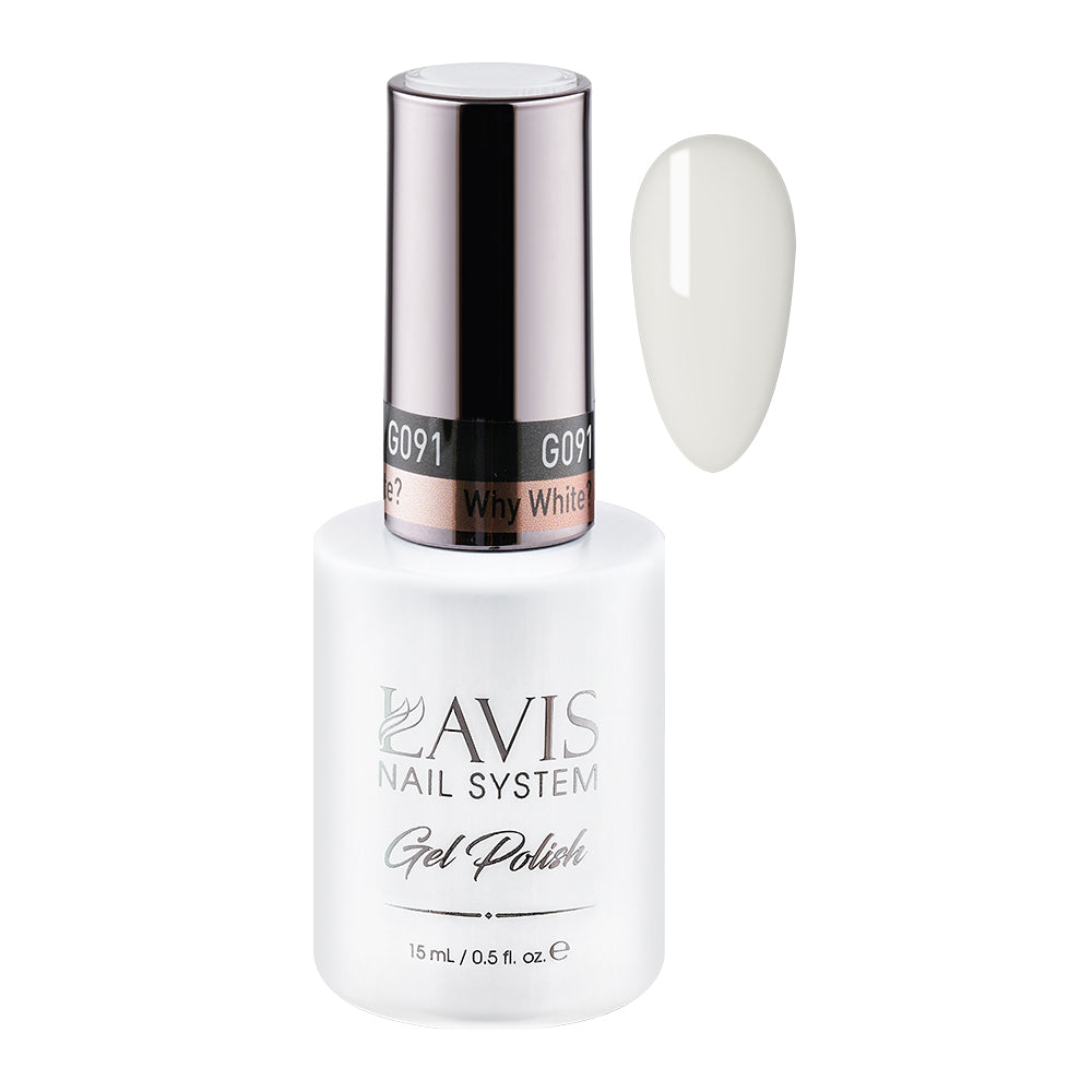 LAVIS 091 Why White? - Gel Polish 0.5oz