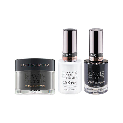 LAVIS 3 in 1 - 092 Downtime - Acrylic & Dip Powder (1oz), Gel & Lacquer
