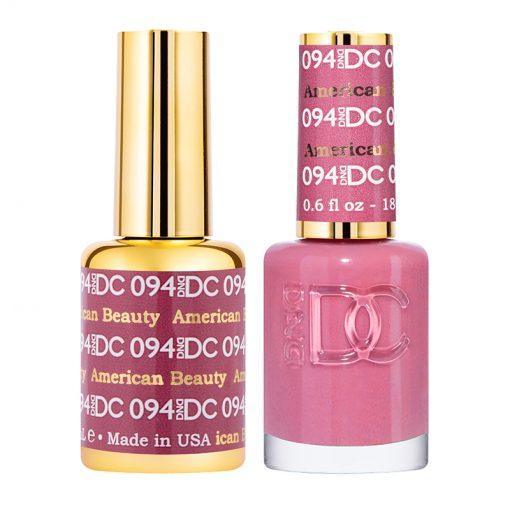 DND DC Gel Nail Polish Duo - 094 Pink Colors - American Beauty