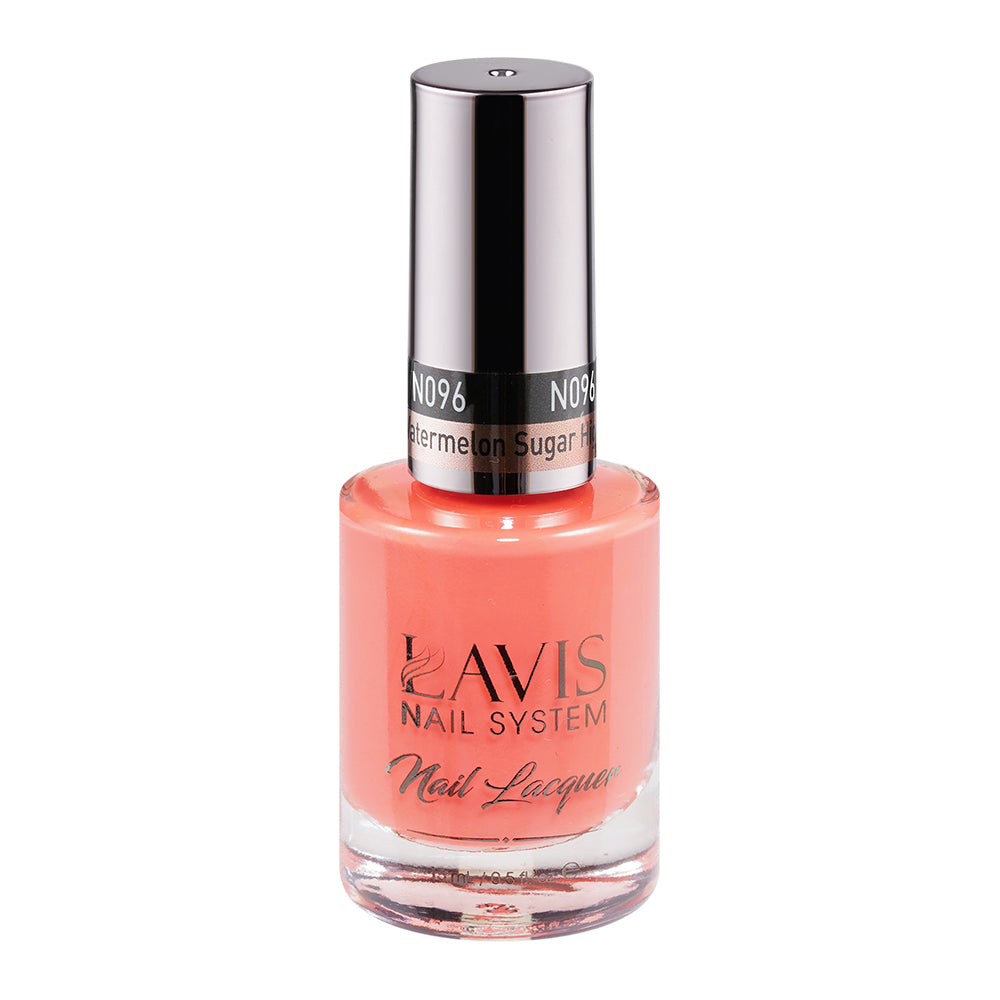  LAVIS 096 Watermelon Sugar High - Nail Lacquer 0.5 oz by LAVIS NAILS sold by DTK Nail Supply