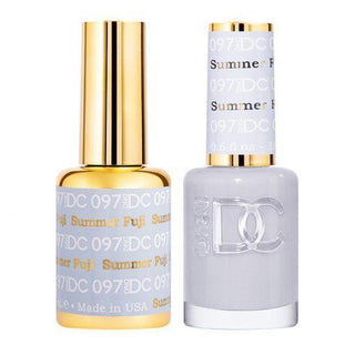 DND DC Gel Nail Polish Duo - 097 Gray Colors - Summer Fuji
