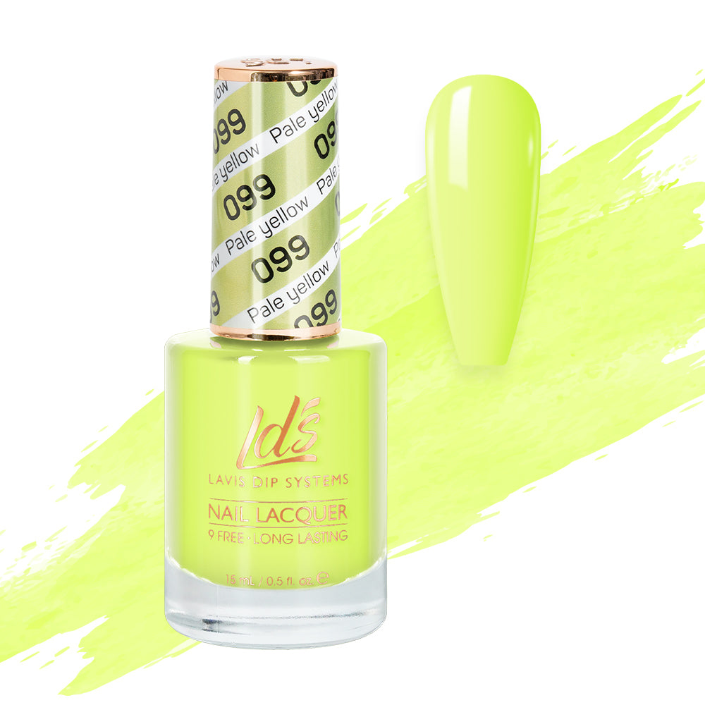 LDS 099 Pale Yellow - LDS Healthy Nail Lacquer 0.5oz