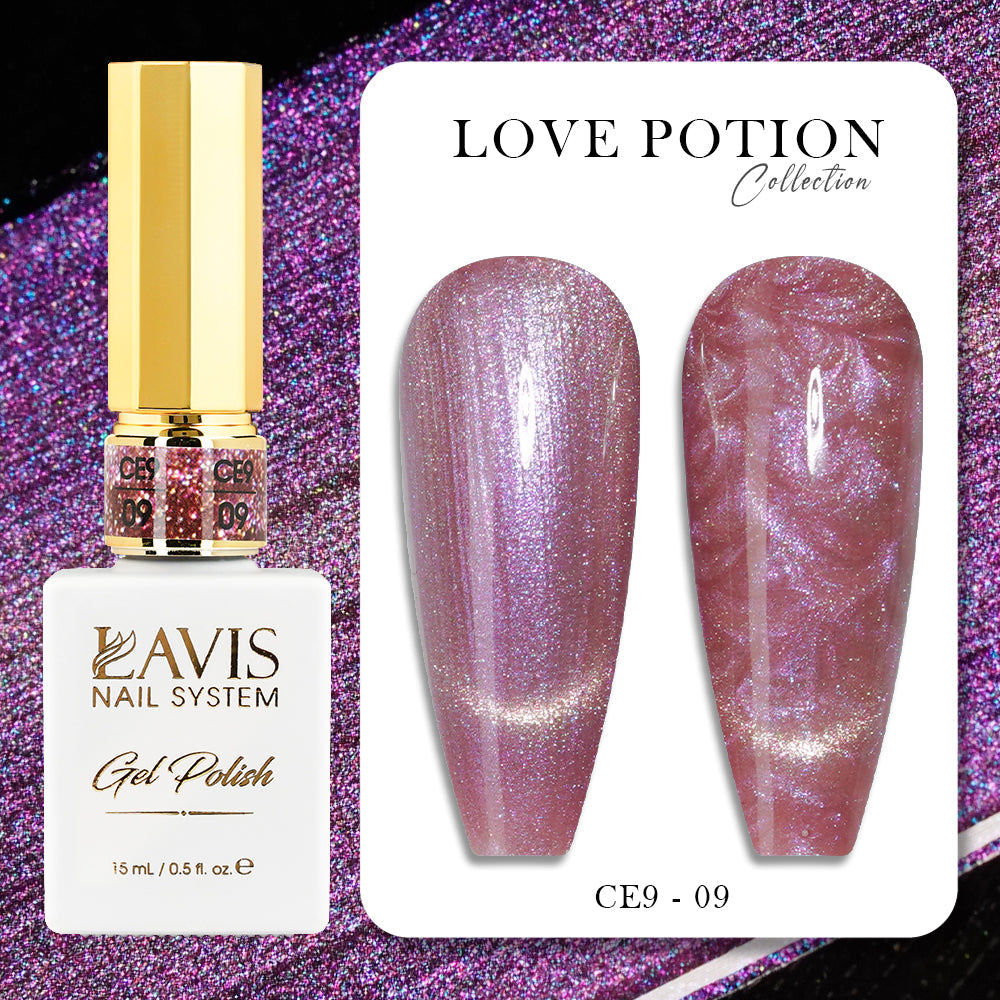 LAVIS Cat Eye CE9 - 09 - Gel Polish 0.5 oz -  LAVIS LOVE POTION COLLECTION