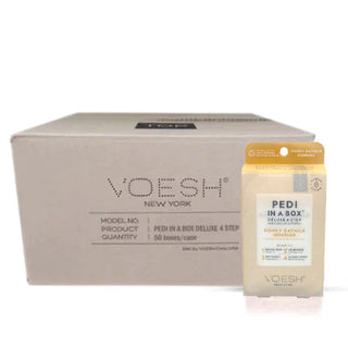VOESH - CASE OF 50 Pedi a Box (4 Step) - HONEY OATMILK NOURISH