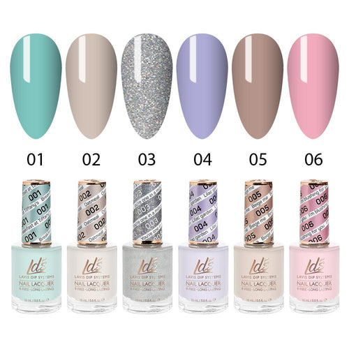 LDS Healthy Nail Lacquer  Set (6 colors) : 1 to 6