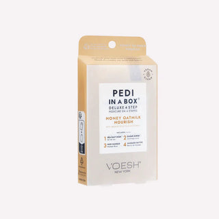 VOESH - CASE OF 50 Pedi a Box (4 Step) - HONEY OATMILK NOURISH