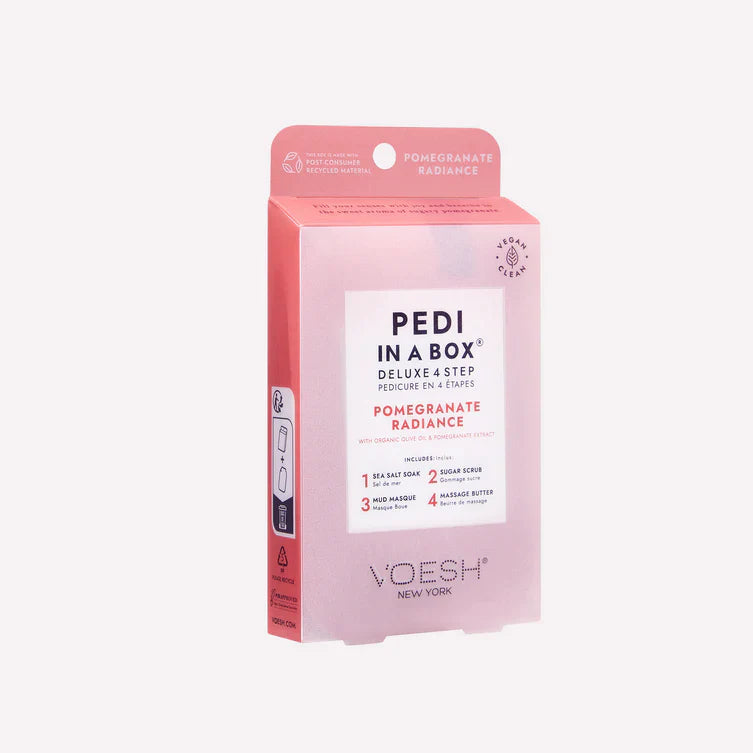 VOESH - CASE OF 50 Pedi a Box (4 Step) - POMEGRANATE RADIANCE