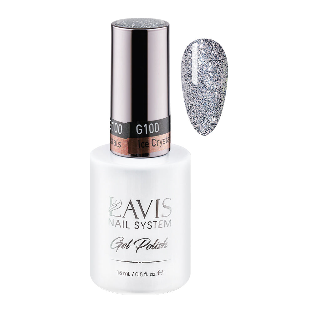 LAVIS 100 Ice Crystals - Gel Polish 0.5oz