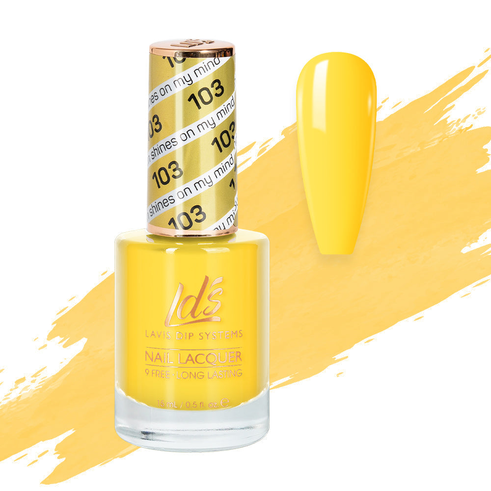 LDS 103 Sun Shines On My Mind - LDS Healthy Nail Lacquer 0.5oz