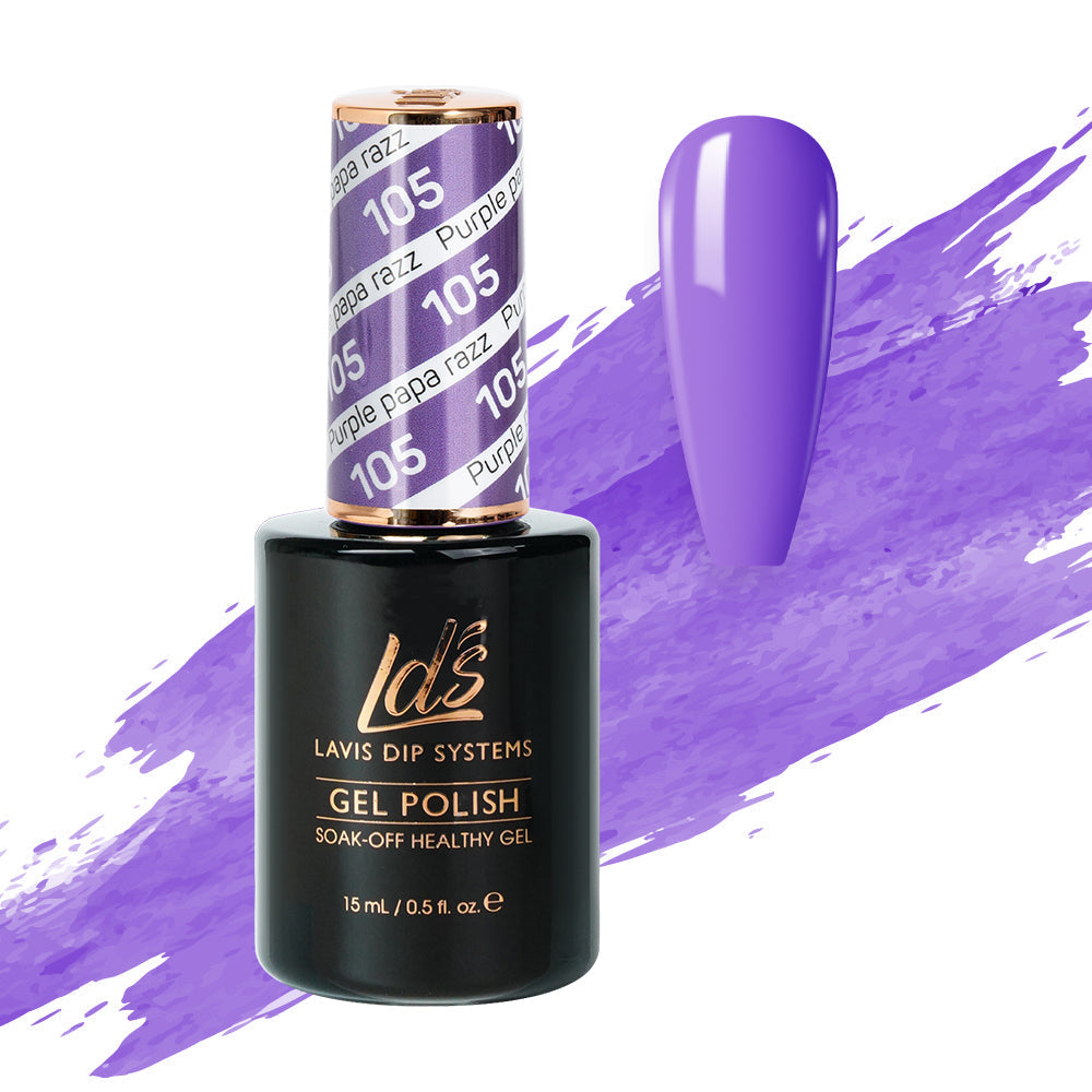 LDS 105 Purple Papa Razzi - LDS Gel Polish 0.5oz