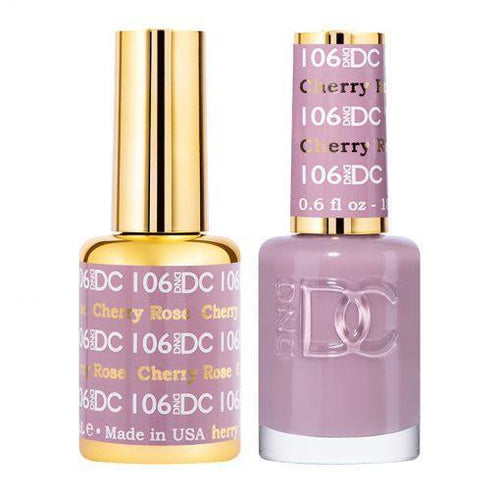DND DC Gel Nail Polish Duo - 106 Neutral Colors - Cherry Rose