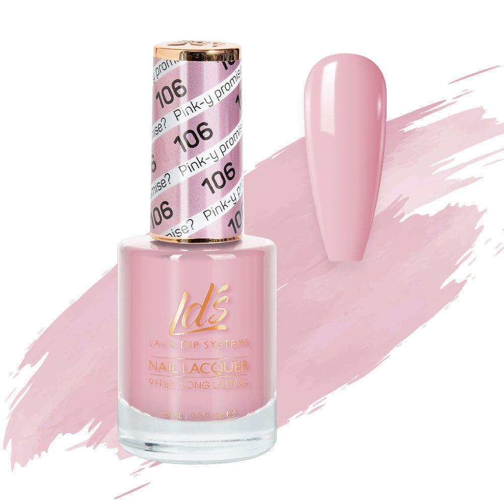 LDS 106 Pink-Y Promise? - LDS Healthy Nail Lacquer 0.5oz