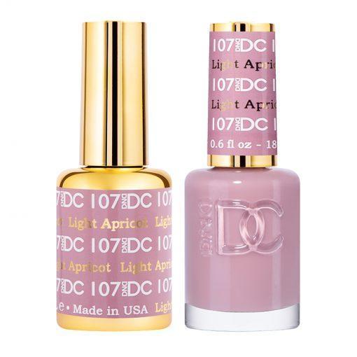 DND DC Gel Nail Polish Duo - 107 Neutral Colors - Light Apricot