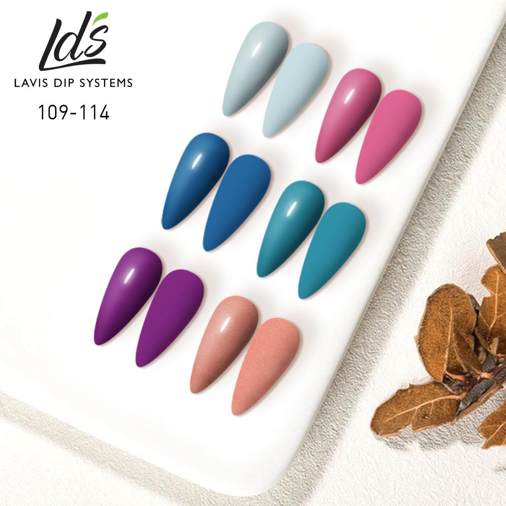 LDS Healthy Nail Lacquer  Set (6 colors): 109 to 114
