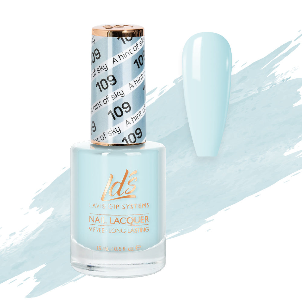 LDS 109 A Hint Of Sky - LDS Healthy Nail Lacquer 0.5oz