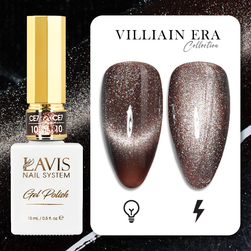 LAVIS Cat Eyes CE7 - 10 - Gel Polish 0.5 oz - VILLIAIN ERA Collection