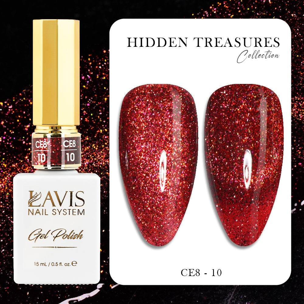 LAVIS Cat Eyes CE8 - 10 - Gel Polish 0.5 oz - Lavis Hidden Treasures Collection