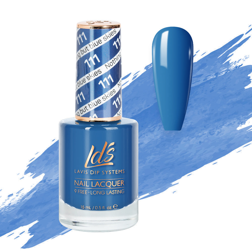 LDS 111 Nothing But Blue Skies - LDS Healthy Nail Lacquer 0.5oz